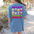 Math Teacher My Jam Here To Spread Mathematics Humor Women's Comfort Colors T-Shirt Back Print Blue Jean Math Teacher My Jam Here To Spread Mathematics Humor Women's Comfort Colors T-Shirt Back Print Blue Jean