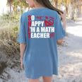Math Teacher School So Happy I'm A Math Teacher Women's Comfort Colors T-Shirt Back Print Blue Jean Math Teacher School So Happy I'm A Math Teacher Women's Comfort Colors T-Shirt Back Print Blue Jean