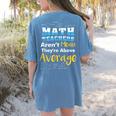 Math Teachers Aren't Mean Sayings Mathematics School Women's Comfort Colors T-Shirt Back Print Blue Jean