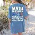 Mathematics Teachers Math Teacher For Men Women Women's Comfort Colors T-Shirt Back Print Blue Jean Mathematics Teachers Math Teacher For Men Women Women's Comfort Colors T-Shirt Back Print Blue Jean