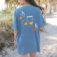 Music Note Pumpkin Fall Music Teacher Halloween Costume Women's Comfort Colors T-Shirt Back Print Blue Jean Music Note Pumpkin Fall Music Teacher Halloween Costume Women's Comfort Colors T-Shirt Back Print Blue Jean