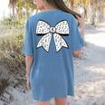 Music Notes Coquette Bow Music Teacher School Musician Band Women's Comfort Colors T-Shirt Back Print Blue Jean Music Notes Coquette Bow Music Teacher School Musician Band Women's Comfort Colors T-Shirt Back Print Blue Jean
