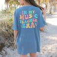 In My Music Teacher Era Back To School Squad Music Teacher Women's Comfort Colors T-Shirt Back Print Blue Jean In My Music Teacher Era Back To School Squad Music Teacher Women's Comfort Colors T-Shirt Back Print Blue Jean