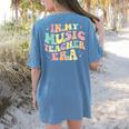 In My Music Teacher Era Retro Back To School Musician Band Men Women Women's Comfort Colors T-Shirt Back Print Blue Jean In My Music Teacher Era Retro Back To School Musician Band Men Women Women's Comfort Colors T-Shirt Back Print Blue Jean