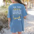 Music Teacher Some People Dream Musicians I Teach Mine Women's Comfort Colors T-Shirt Back Print Blue Jean