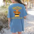 Nacho Average Substitute Teacher Mexican Cinco De Mayo Men Women Women's Comfort Colors T-Shirt Back Print Blue Jean