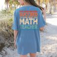 If You Have No Success At First Try It With a Fun Maths Teacher Women's Comfort Colors T-Shirt Back Print Blue Jean If You Have No Success At First Try It With a Fun Maths Teacher Women's Comfort Colors T-Shirt Back Print Blue Jean