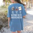 Nothing Beats Kindergarten Back To School Kid Teacher Women's Comfort Colors T-Shirt Back Print Blue Jean Nothing Beats Kindergarten Back To School Kid Teacher Women's Comfort Colors T-Shirt Back Print Blue Jean