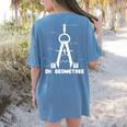 Oh Geometree Math Teacher Geometry Christmas Tree For Men Women Kids Women's Comfort Colors T-Shirt Back Print Blue Jean