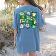 One Lucky Teacher St Patrick's Day Irish Teacher Lucky Era Women's Comfort Colors T-Shirt Back Print Blue Jean One Lucky Teacher St Patrick's Day Irish Teacher Lucky Era Women's Comfort Colors T-Shirt Back Print Blue Jean