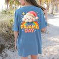 Pajama Day School Spirit Week Sleepy Cloud Teacher Student Women's Comfort Colors T-Shirt Back Print Blue Jean Pajama Day School Spirit Week Sleepy Cloud Teacher Student Women's Comfort Colors T-Shirt Back Print Blue Jean