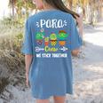 PARA Crew School Cactus Team PARA Teacher Squad For Men Women Kids Women's Comfort Colors T-Shirt Back Print Blue Jean