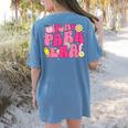 In My Para Era Teacher Back To School First Day Of School Women's Comfort Colors T-Shirt Back Print Blue Jean