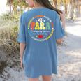 Paras Make It Possible Paraprofessional Teacher Assistant Women's Comfort Colors T-Shirt Back Print Blue Jean