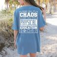 Physical Education s For Pe Teachers And Students Women's Comfort Colors T-Shirt Back Print Blue Jean Physical Education s For Pe Teachers And Students Women's Comfort Colors T-Shirt Back Print Blue Jean