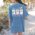 Preppy Silly Teacher Goose Build Character Back To School Women's Comfort Colors T-Shirt Back Print Blue Jean Preppy Silly Teacher Goose Build Character Back To School Women's Comfort Colors T-Shirt Back Print Blue Jean