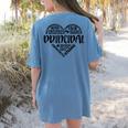 Principal Heart Life School Principal Teacher Appreciation Women's Comfort Colors T-Shirt Back Print Blue Jean