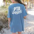 PTA Squad Parent Teacher Association Back To School Teacher Women's Comfort Colors T-Shirt Back Print Blue Jean PTA Squad Parent Teacher Association Back To School Teacher Women's Comfort Colors T-Shirt Back Print Blue Jean