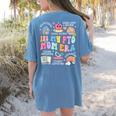 In My PTO Mom Parent Teacher Organization Back To School Women's Comfort Colors T-Shirt Back Print Blue Jean