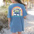 Rainbow AAC Awareness Month SPED Teacher SLP Communication Women's Comfort Colors T-Shirt Back Print Blue Jean Rainbow AAC Awareness Month SPED Teacher SLP Communication Women's Comfort Colors T-Shirt Back Print Blue Jean