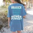 I Read Braille Tell Me Your Superpower Braille Teacher For Men Women Women's Comfort Colors T-Shirt Back Print Blue Jean I Read Braille Tell Me Your Superpower Braille Teacher For Men Women Women's Comfort Colors T-Shirt Back Print Blue Jean