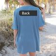 Retro ABCD Teacher Tour Kindergarten Teacher Back To School Women's Comfort Colors T-Shirt Back Print Blue Jean