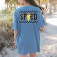 Retro SPED Teacher Pencil Lightning Bolt Back To School Women's Comfort Colors T-Shirt Back Print Blue Jean Retro SPED Teacher Pencil Lightning Bolt Back To School Women's Comfort Colors T-Shirt Back Print Blue Jean