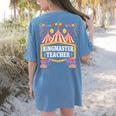 Ringmaster Teacher Circus Party Ringmaster Carnival Women's Comfort Colors T-Shirt Back Print Blue Jean Ringmaster Teacher Circus Party Ringmaster Carnival Women's Comfort Colors T-Shirt Back Print Blue Jean