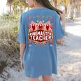 Ringmaster Teacher Costume – Carnival Birthday Style Women's Comfort Colors T-Shirt Back Print Blue Jean