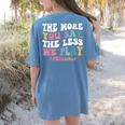 The More You Say The Less We Play PE Teacher Men Women Women's Comfort Colors T-Shirt Back Print Blue Jean The More You Say The Less We Play PE Teacher Men Women Women's Comfort Colors T-Shirt Back Print Blue Jean