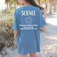 Science Because Figuring Things Out Is Better Teacher Women's Comfort Colors T-Shirt Back Print Blue Jean Science Because Figuring Things Out Is Better Teacher Women's Comfort Colors T-Shirt Back Print Blue Jean