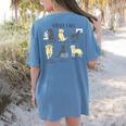 Science Labs Dogs Labrador Retriever Science Teacher Women's Comfort Colors T-Shirt Back Print Blue Jean