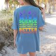 Science Teacher Because Figuring Things Out Is Better Than Women's Comfort Colors T-Shirt Back Print Blue Jean Science Teacher Because Figuring Things Out Is Better Than Women's Comfort Colors T-Shirt Back Print Blue Jean