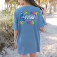 Science Teacher Teaching Future Scientists School Instructor Women's Comfort Colors T-Shirt Back Print Blue Jean Science Teacher Teaching Future Scientists School Instructor Women's Comfort Colors T-Shirt Back Print Blue Jean