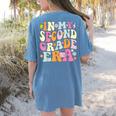In My Second Grade Era 2nd Grade Girl Teacher Back To School Women's Comfort Colors T-Shirt Back Print Blue Jean