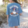 Silly Goose Spooky Teacher Club Halloween Witch Ghost Women's Comfort Colors T-Shirt Back Print Blue Jean Silly Goose Spooky Teacher Club Halloween Witch Ghost Women's Comfort Colors T-Shirt Back Print Blue Jean