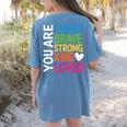 You Are SMART BRAVE STRONG KIND LOVED MOTIVATION TEACHER KID Women's Comfort Colors T-Shirt Back Print Blue Jean You Are SMART BRAVE STRONG KIND LOVED MOTIVATION TEACHER KID Women's Comfort Colors T-Shirt Back Print Blue Jean
