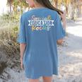 Special Education Rocks Sped Teacher Students Back To School Women's Comfort Colors T-Shirt Back Print Blue Jean