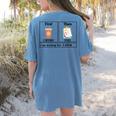 Special Education Teacher First Then Visual I Am Working For Men Women Girls Kids Women's Comfort Colors T-Shirt Back Print Blue Jean