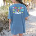 Special Educators Special Ed Teacher Special Education Crew Women's Comfort Colors T-Shirt Back Print Blue Jean