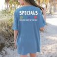 Specials The Best Part Of The Day Men Women Teacher Women's Comfort Colors T-Shirt Back Print Blue Jean
