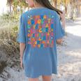 Sped Caffeinate Advocate Laminate Educate Teacher Men Women Kids Women's Comfort Colors T-Shirt Back Print Blue Jean