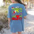 My Students Stole My Heart Teacher Holiday Merry Christmas Women's Comfort Colors T-Shirt Back Print Blue Jean My Students Stole My Heart Teacher Holiday Merry Christmas Women's Comfort Colors T-Shirt Back Print Blue Jean