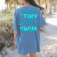 Swimming Teacher I Teach Tiny Humans To Swim Swim Instructor Women's Comfort Colors T-Shirt Back Print Blue Jean Swimming Teacher I Teach Tiny Humans To Swim Swim Instructor Women's Comfort Colors T-Shirt Back Print Blue Jean