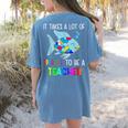 It Takes A Lot Of Sparkle To Be A Teacher Rainbow Fish For Men Women Women's Comfort Colors T-Shirt Back Print Blue Jean It Takes A Lot Of Sparkle To Be A Teacher Rainbow Fish For Men Women Women's Comfort Colors T-Shirt Back Print Blue Jean