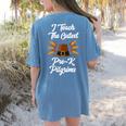 I Teach The Cutest Pre-K Pilgrims Thanksgiving Teacher Item Women's Comfort Colors T-Shirt Back Print Blue Jean I Teach The Cutest Pre-K Pilgrims Thanksgiving Teacher Item Women's Comfort Colors T-Shirt Back Print Blue Jean