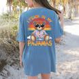 I Teach In My Pajamas Teacher Sunset Bear Retro Women's Comfort Colors T-Shirt Back Print Blue Jean I Teach In My Pajamas Teacher Sunset Bear Retro Women's Comfort Colors T-Shirt Back Print Blue Jean