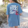 I Teach Rock Stars Music Teacher Guitar Player Women's Comfort Colors T-Shirt Back Print Blue Jean I Teach Rock Stars Music Teacher Guitar Player Women's Comfort Colors T-Shirt Back Print Blue Jean