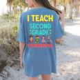I Teach Second Grade Superheroes Teacher Superhero Women's Comfort Colors T-Shirt Back Print Blue Jean I Teach Second Grade Superheroes Teacher Superhero Women's Comfort Colors T-Shirt Back Print Blue Jean