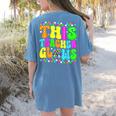 This Teacher 80s 90s Teachers's Day Glows Last Day Of School Women's Comfort Colors T-Shirt Back Print Blue Jean This Teacher 80s 90s Teachers's Day Glows Last Day Of School Women's Comfort Colors T-Shirt Back Print Blue Jean